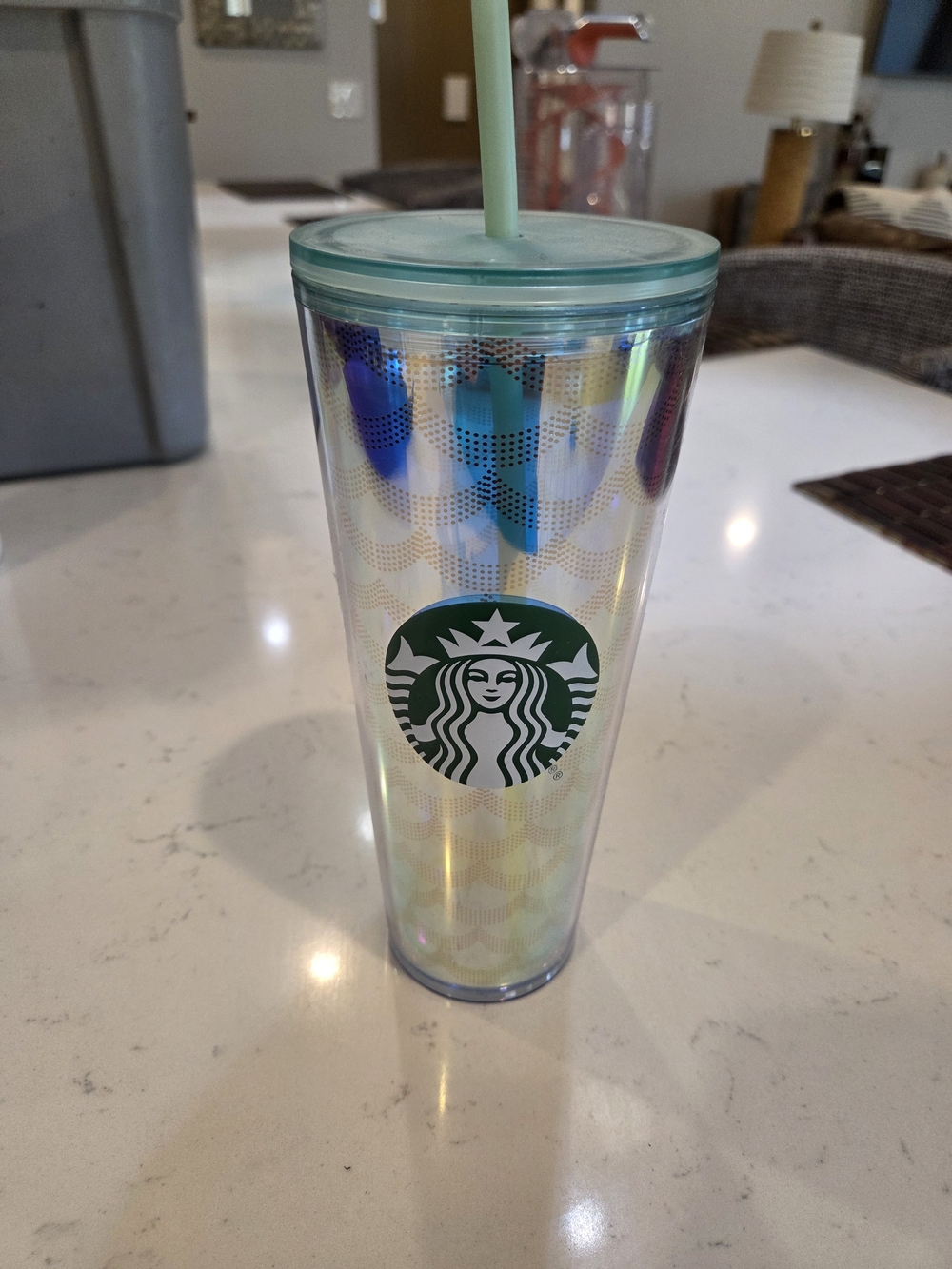 Starbucks 2019 Holiday Iridescent Mermaid Scales 24oz Venti Tumbler